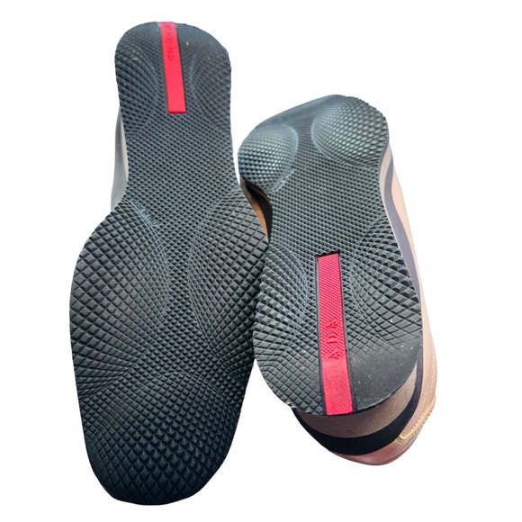 Prada - CALZATURE DONNA Leather sneakers, Ecru:color, Men size39, IOB, w/dustbag - Picture 9 of 16